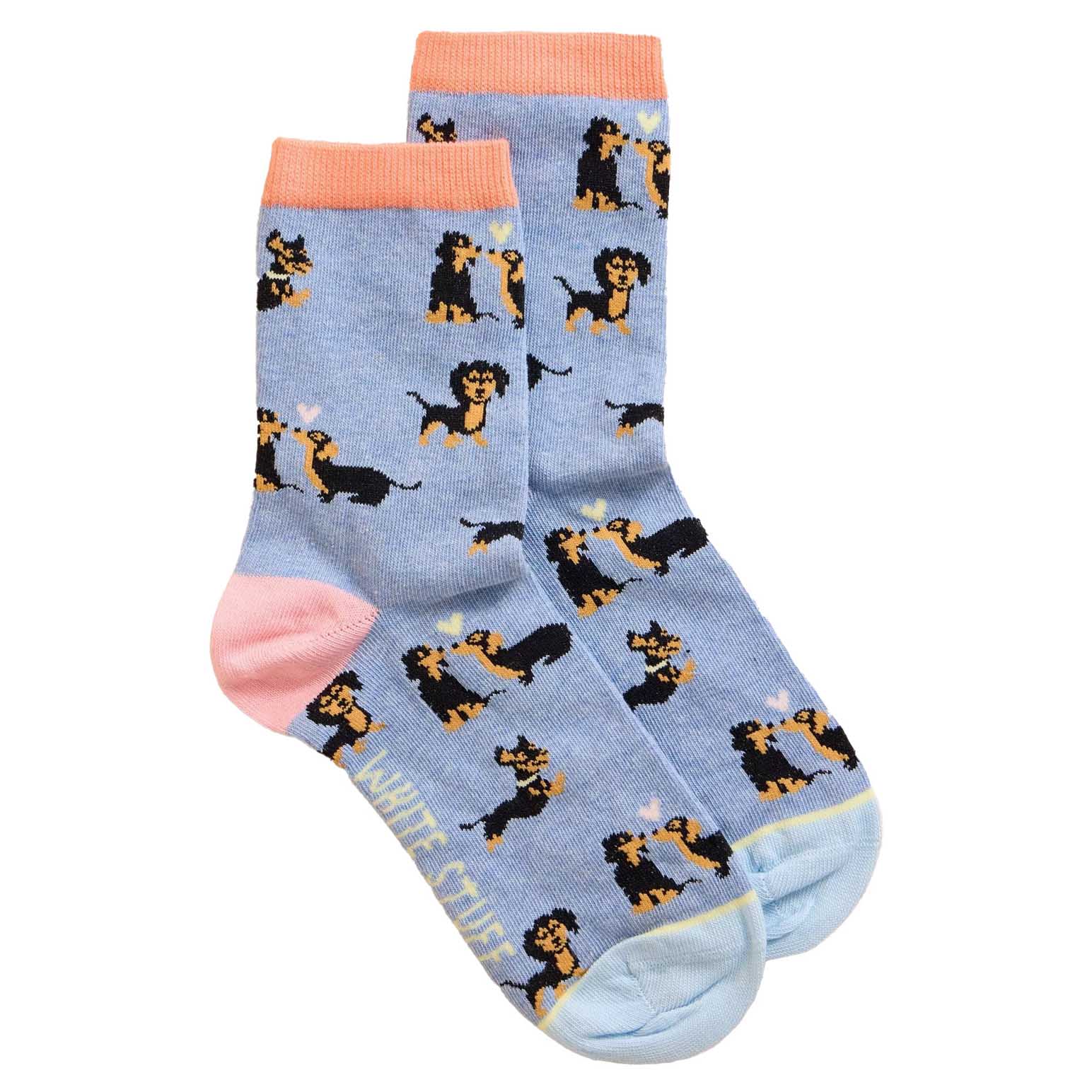 White Stuff Kissing Sausage Dog Ankle Sock